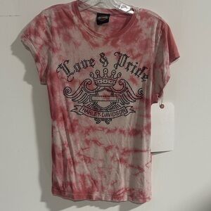 Harley-Davidson Red Tie-Dye Tee